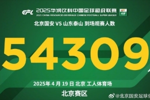 足球竞猜-感谢今天到场的54309名球迷，征途还在继续！下一场，工体再战！